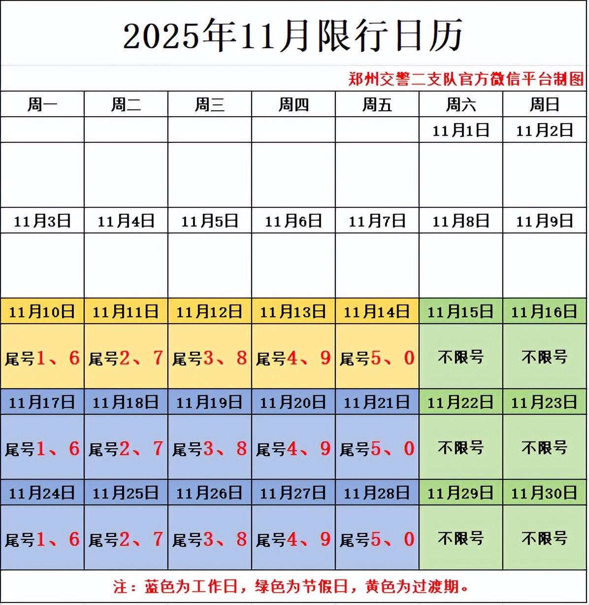11月1号北京限行规定〃11月1日北京限号多少-第2张图片