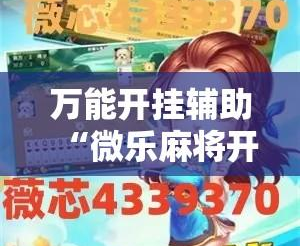 玩家必看教程“微乐卡五星开挂下载安装	”(透视挂)辅助透视教程-第3张图片
