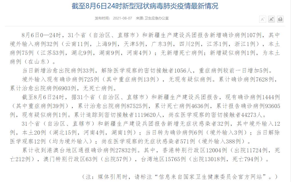 31省新增8例本土〃31省新增8例确诊